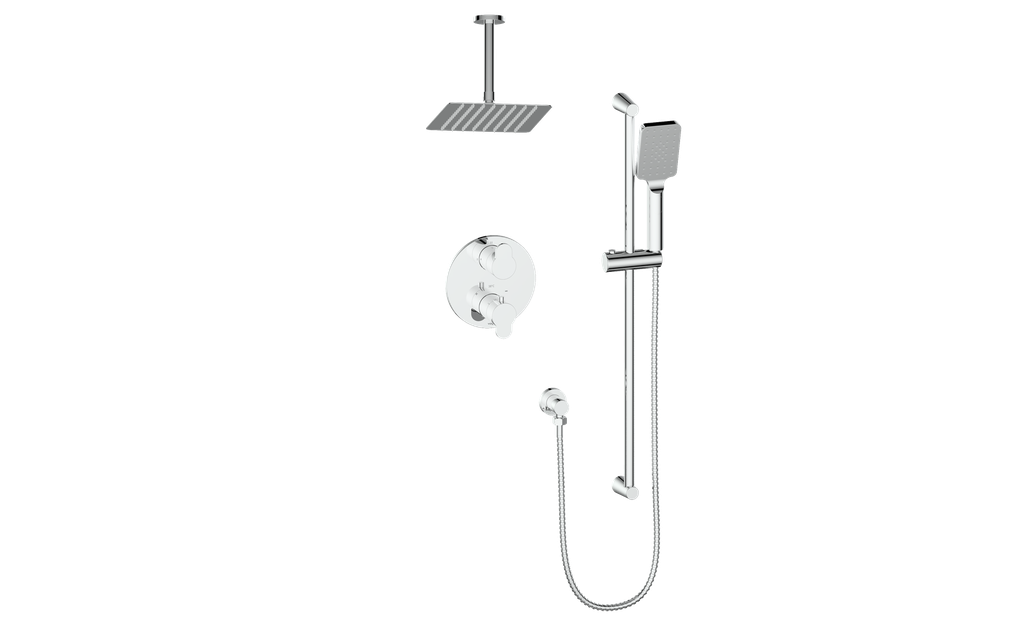 Vogt Lusten 2-Way TH Shower Kit with 6" Ceiling Arm CC
