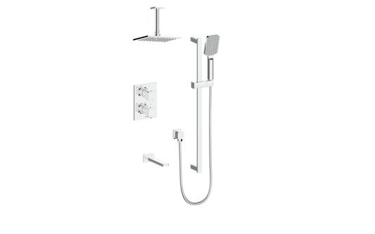 Vogt Niveau Trim for 3-Way TH Shower Kit with 6" Ceiling Arm CC