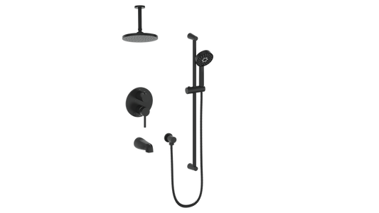 VOGT SET.OR.310.316 Worgl 3-Way PB Shower Kit with 6" Ceiling Arm