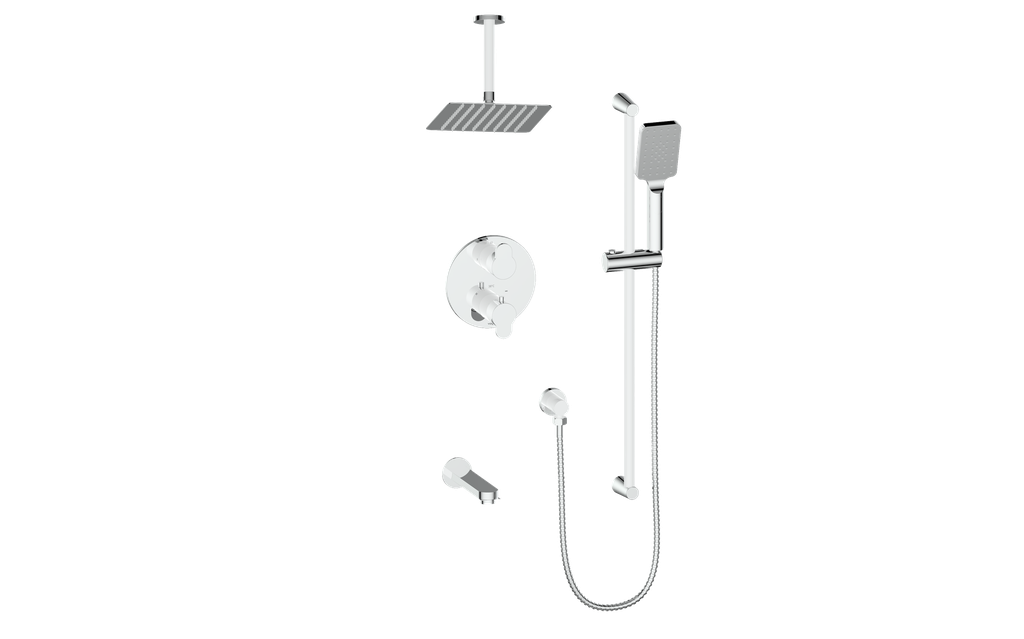 Vogt Lusten Trim for 3-Way TH Shower Kit with 6" Ceiling Arm CC