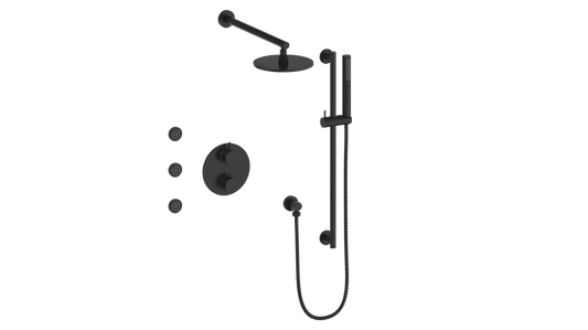 VOGT SET.DA.320.810 Drava 3-Way TH Shower Kit with Body Jets