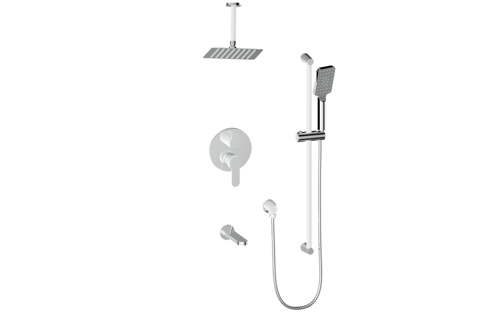 Vogt Lusten Trim for 3-Way PB Shower Kit with 6" Ceiling Arm CC