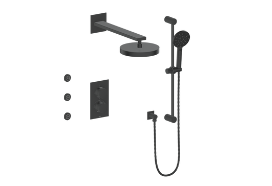 VOGT SET.M1.320.810 Mond 3-Way TH Shower Kit with Body Jets