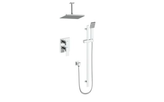 Vogt Kapfenberg 2-Way PB Shower Kit with 6" Ceiling Arm CC