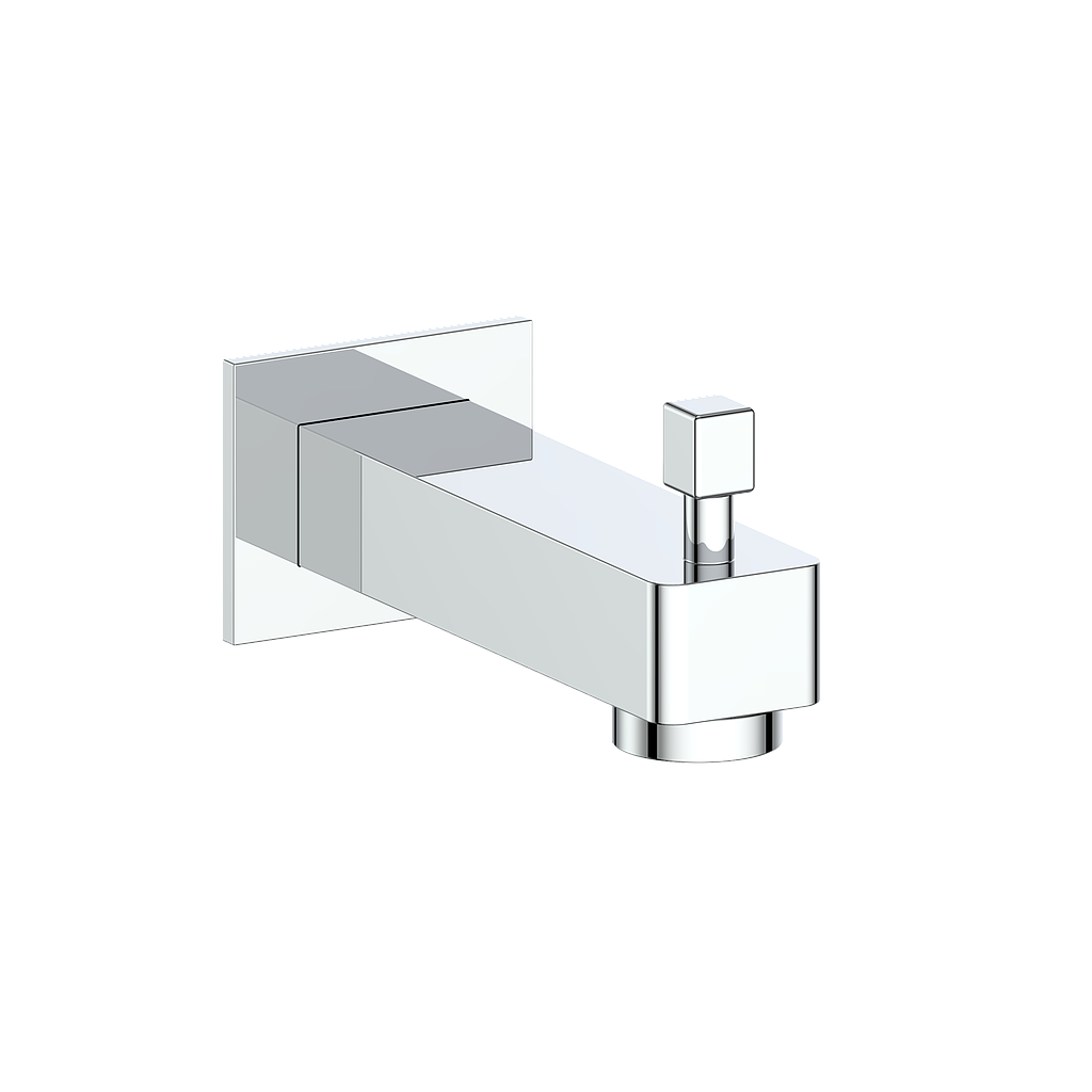 Vogt Square Slip-on Tub Spout with Diverter CC