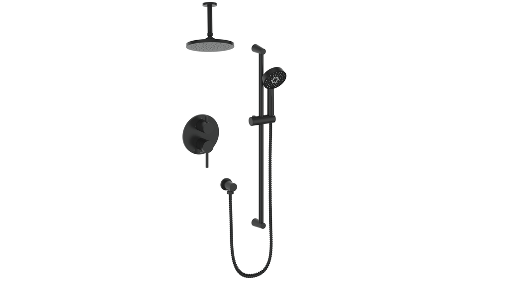 Vogt Worgl 2-Way PB Shower Kit with 6" Ceiling Arm CC