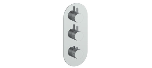 Vogt Drava Trim for 3/4" High-Flow TH Valve with 2 Volume Controls CC
