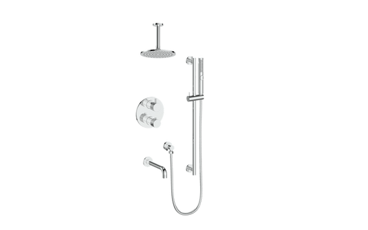 Vogt Drava 3-Way TH Shower Kit with 6" Ceiling Arm CC