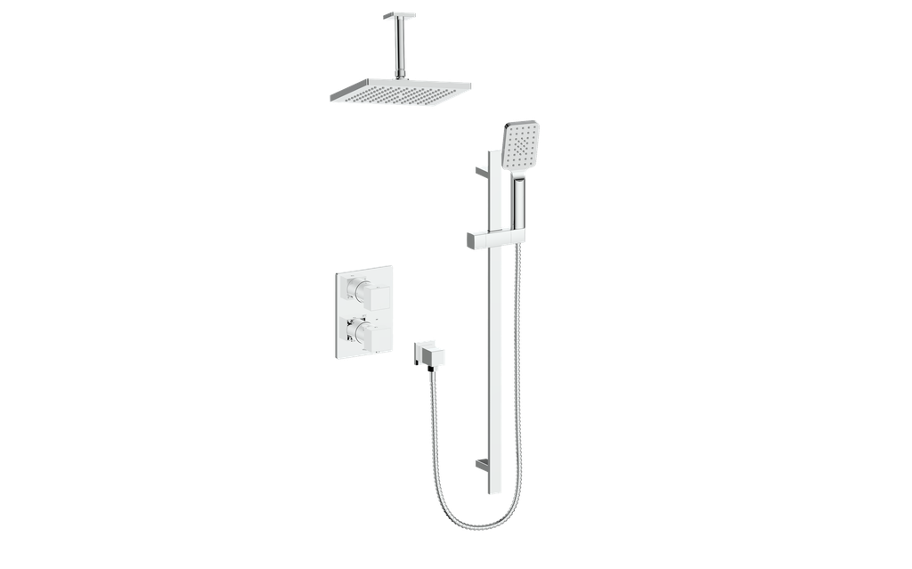 Vogt Kapfenberg 2-Way TH Shower Kit with 6" Ceiling Arm CC