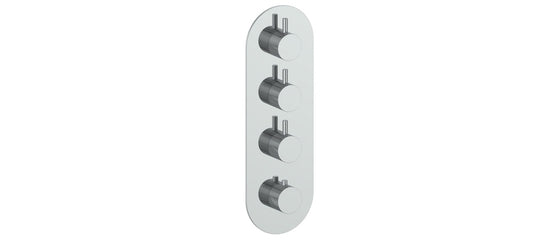 Vogt Drava Trim for 3/4" High-Flow TH Valve with 3 Volume Controls CC