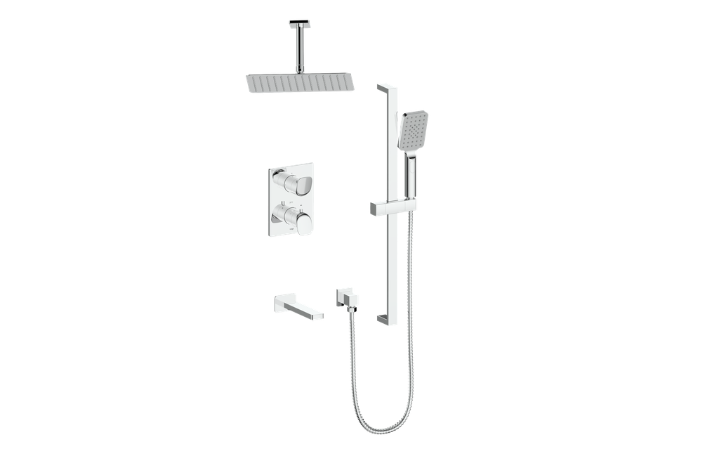 Vogt Antau 3-Way TH Shower Kit with 6" Ceiling Arm CC