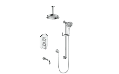 VOGT SET.C11.320.316 Carinthia 3-Way TH Shower Kit with 6" Ceiling Arm
