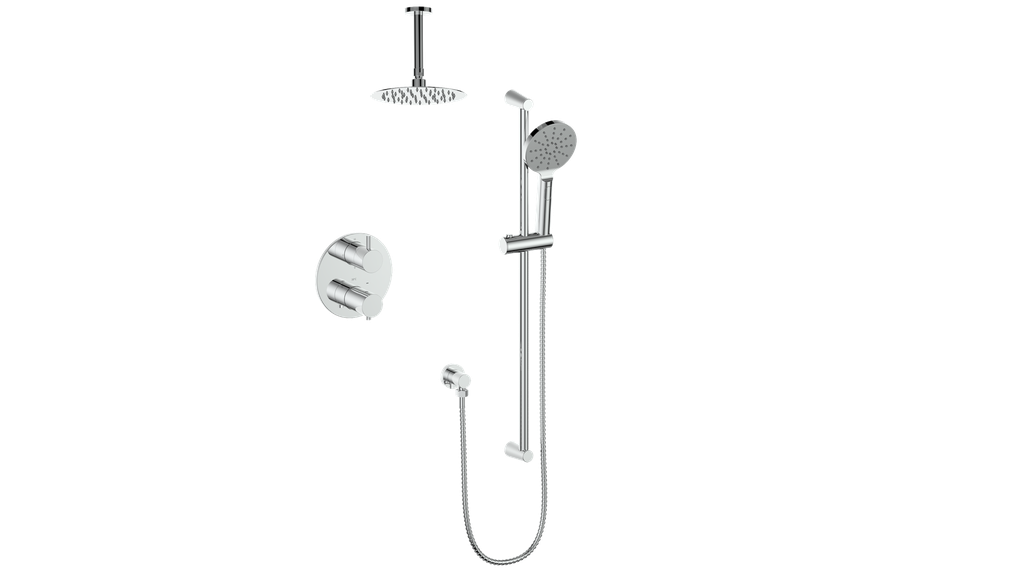 Vogt Worgl Trim for 2-Way TH Shower Kit with 6" Ceiling Arm CC