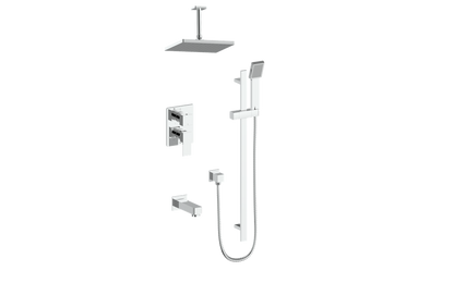 VOGT SET.AP.310.316 Kapfenberg 3-Way PB Shower Kit with 6" Ceiling Arm