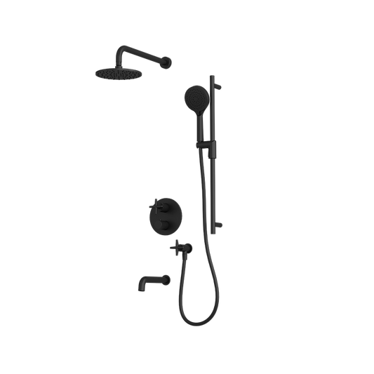 RUBI RLX823 Lexa 1/2'' Thermostatic Shower Set 2 Way Div. Xvtr69R