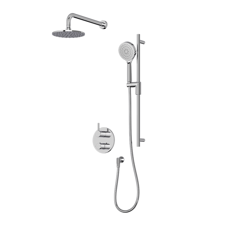 Rubi Vertigo Thermostatic Shower Kit - RVT2A20-13N-BK
