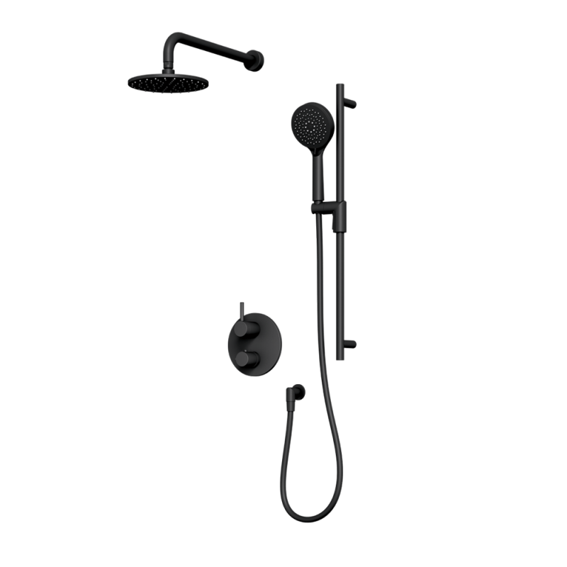 Rubi Vertigo Thermostatic Shower Kit - RVT2A20-13N-BK