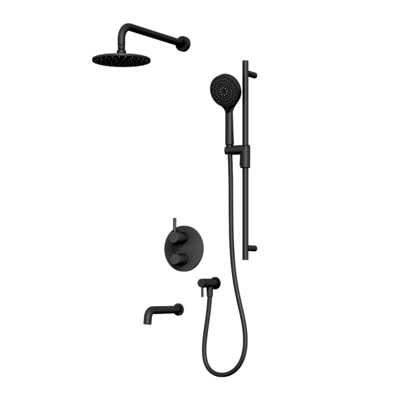 Rubi Vertigo Thermostatic Shower Kit - RVT2A21-13N-BK