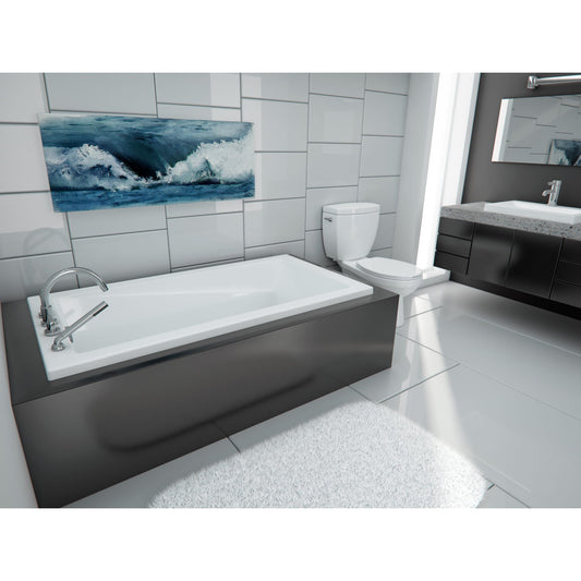 Zenya 6032 AFR Acrylic Drop-In End Drain Activ-air Bathtub in White
