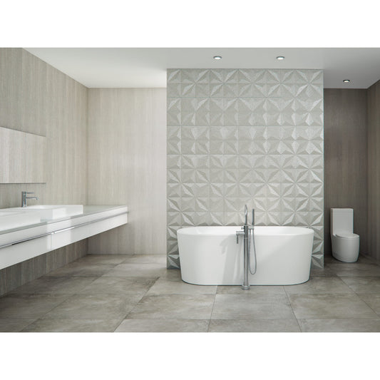 Nice F1 3266 AFR Acrylic Freestanding Center Drain Activ-Air Bathtub in White
