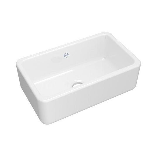 SHAWS RC3018 Lancaster 30" Single Bowl Farmhouse Apron Front Fireclay Kitchen Sink