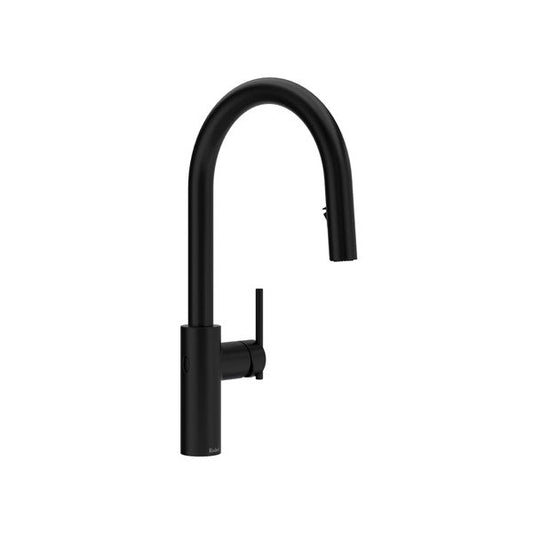 RIOBEL LT211 Lateral Pull-Down Touchless Kitchen Faucet With C-Spout