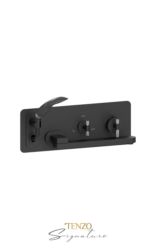 TENZO BET74-C Wall Mount Tub Faucet With Swivel Spout Bellacio-C