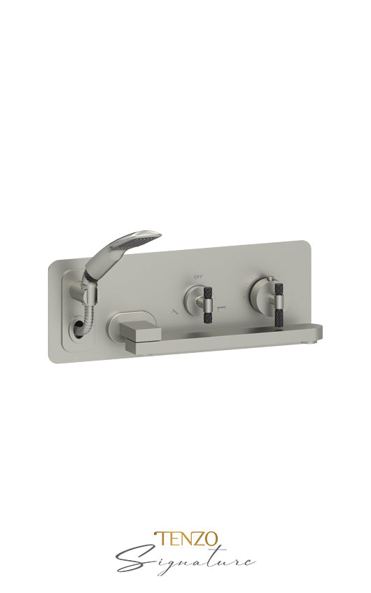 TENZO BET74-C Wall Mount Tub Faucet With Swivel Spout Bellacio-C