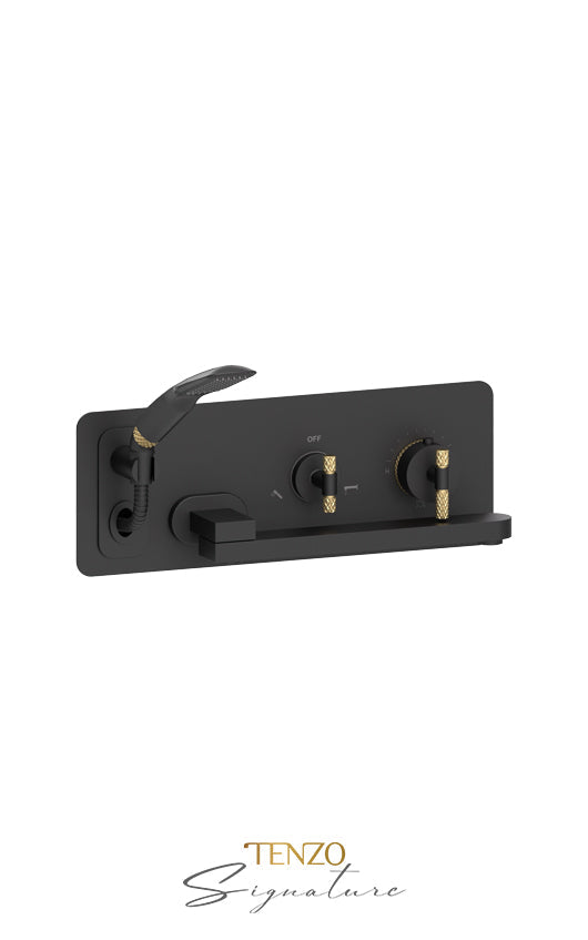 TENZO BET74-C Wall Mount Tub Faucet With Swivel Spout Bellacio-C