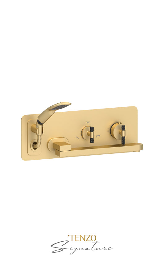 TENZO BET74-C Wall Mount Tub Faucet With Swivel Spout Bellacio-C