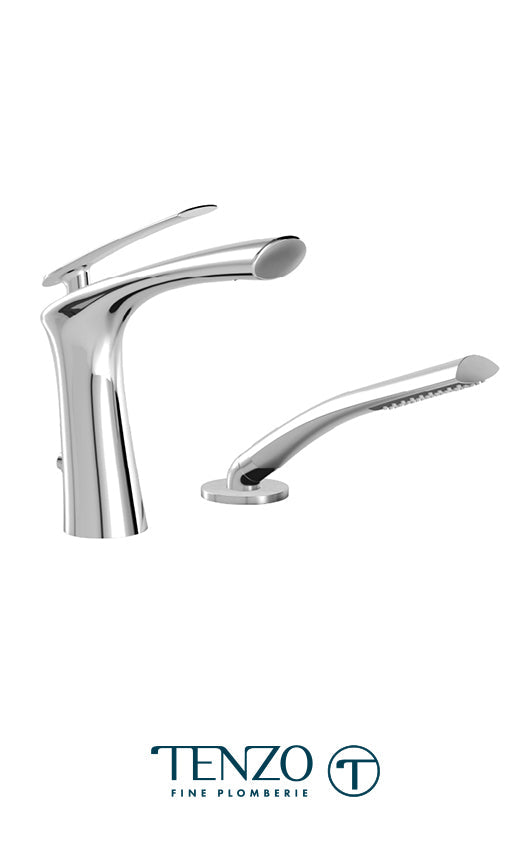TENZO FL31 Fluvia Deck Mount 2 Pcs Tub Filler