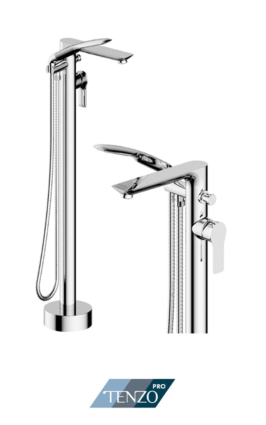TENZO GA52 Galia Floor Mount 3 Pcs Tub Filler