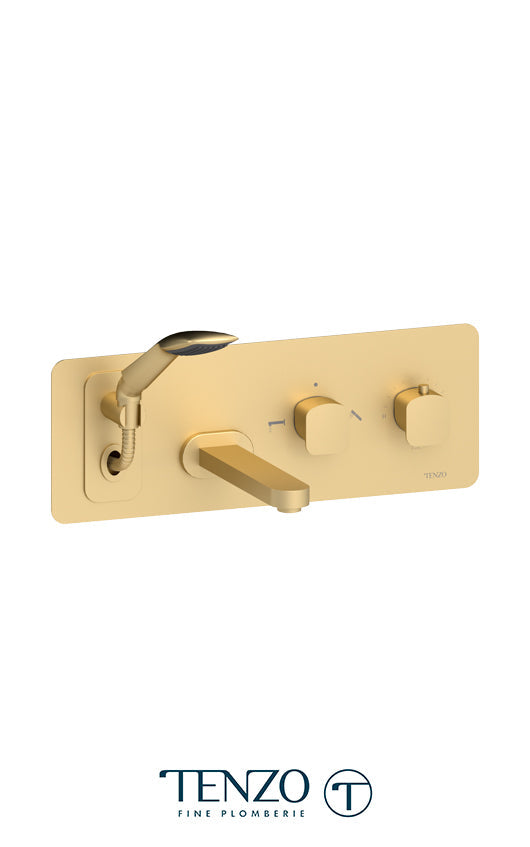 TENZO DET73 Wall Mount Tub Faucet With Retractable Hose Delano
