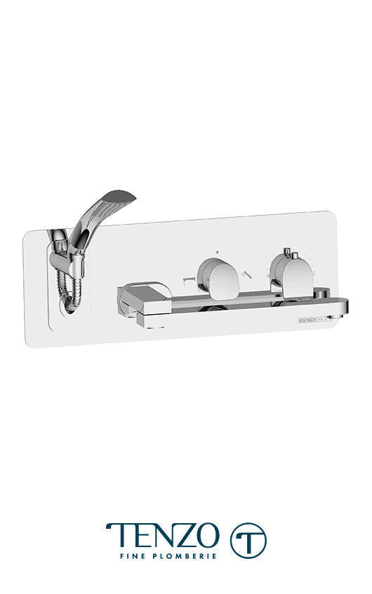 TENZO FLT74 Wall Mount Tub Faucet With Swivel Spout Fluvia