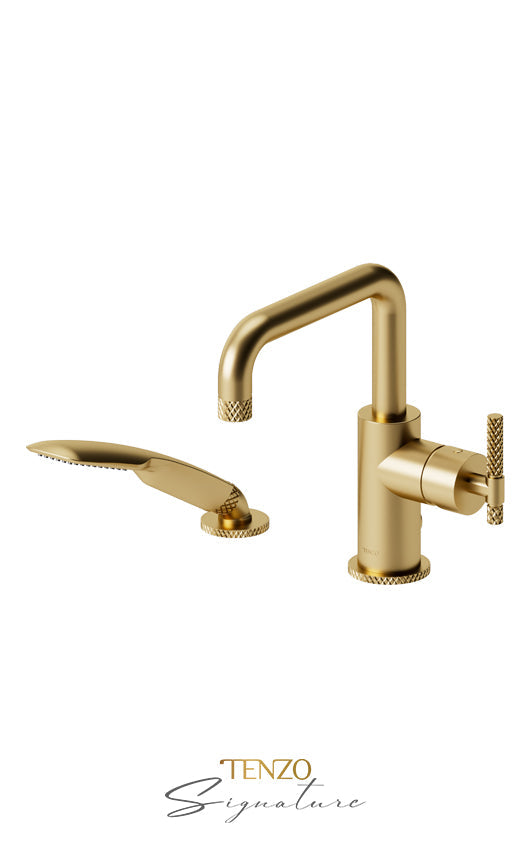 TENZO BE31-C-PB Deck Mount 2 Pcs Tub Filler Bellacio-C