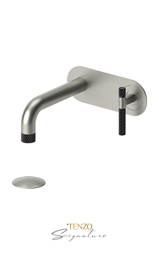 TENZO BE15-C-W Wall Mount Lavatory Faucet With (W/O Overflow) Drain Bellacio-C