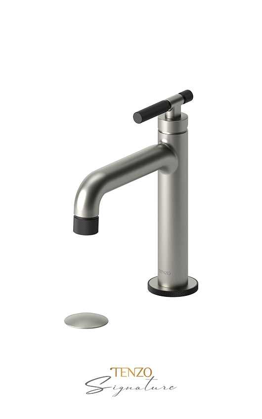 TENZO BE11-F-P Single Hole Lavatory Faucet With (Overflow) Drain Bellacio-F