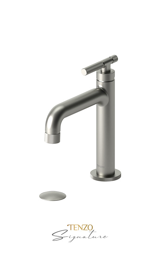 TENZO BE11-F-W Single Hole Lavatory Faucet With (W/O Overflow) Drain Bellacio-F