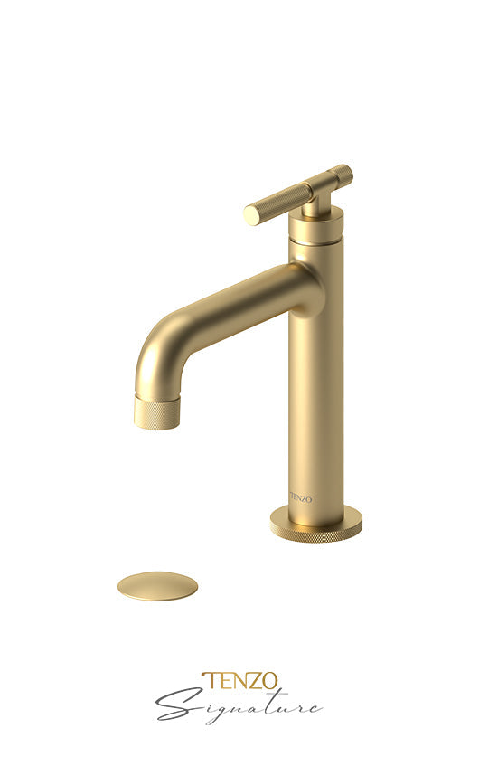 TENZO BE11-F-W Single Hole Lavatory Faucet With (W/O Overflow) Drain Bellacio-F