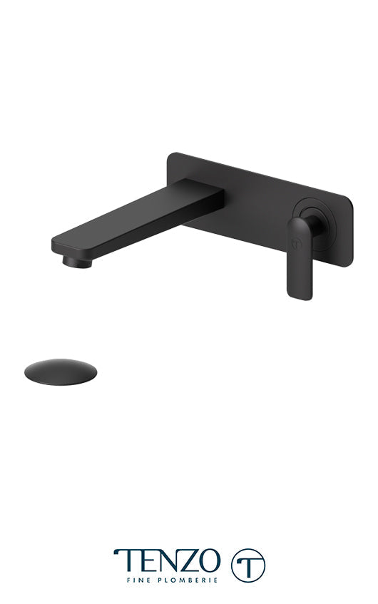 TENZO DE15-P Wall Mount Lavatory Faucet Delano With (Overflow) Drain