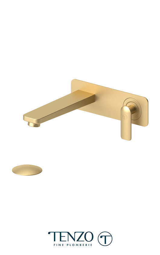 TENZO DE15-P Wall Mount Lavatory Faucet Delano With (Overflow) Drain