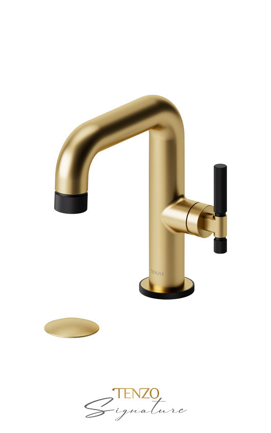 TENZO BE10-F-P Single Hole Lavatory Faucet With (Overflow) Drain Bellacio-F