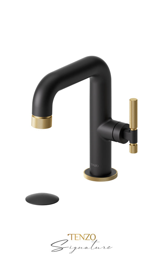TENZO BE10-F-W Single Hole Lavatory Faucet With (W/O Overflow) Drain Bellacio-F