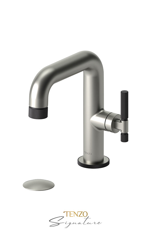 TENZO BE10-F-P Single Hole Lavatory Faucet With (Overflow) Drain Bellacio-F