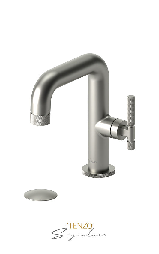 TENZO BE10-F-P Single Hole Lavatory Faucet With (Overflow) Drain Bellacio-F