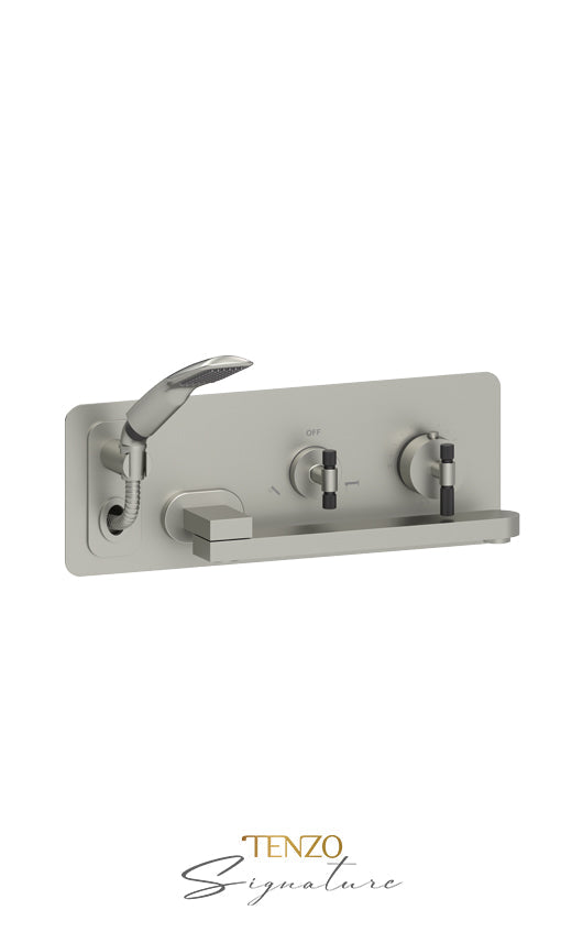 TENZO BET74-F Wall Mount Tub Faucet With Swivel Spout Bellacio-F