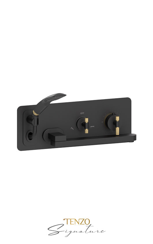 TENZO BET74-F Wall Mount Tub Faucet With Swivel Spout Bellacio-F