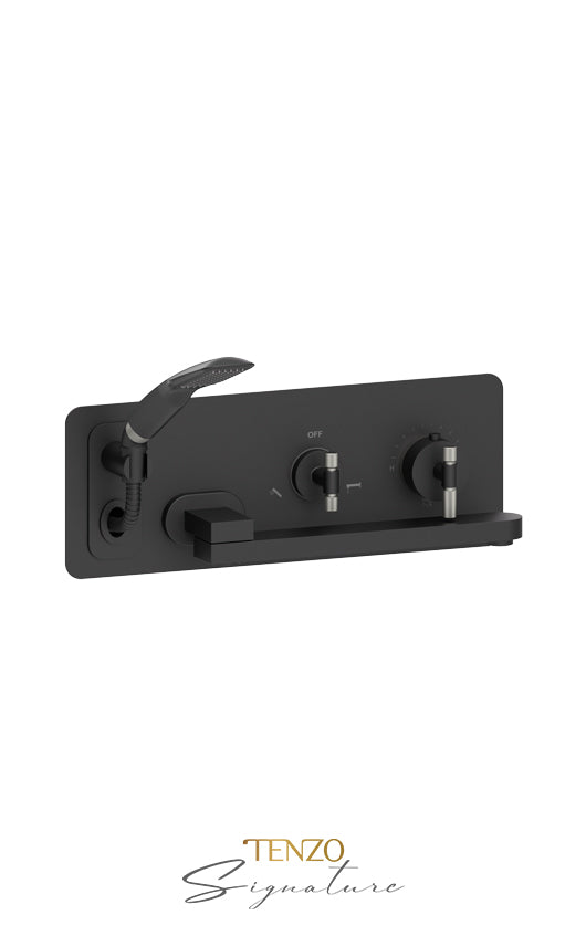TENZO BET74-F Wall Mount Tub Faucet With Swivel Spout Bellacio-F