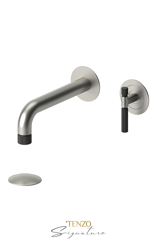 TENZO BE14-F-W Wall Mount Lavatory Faucet With (W/O Overflow) Drain Bellacio-F