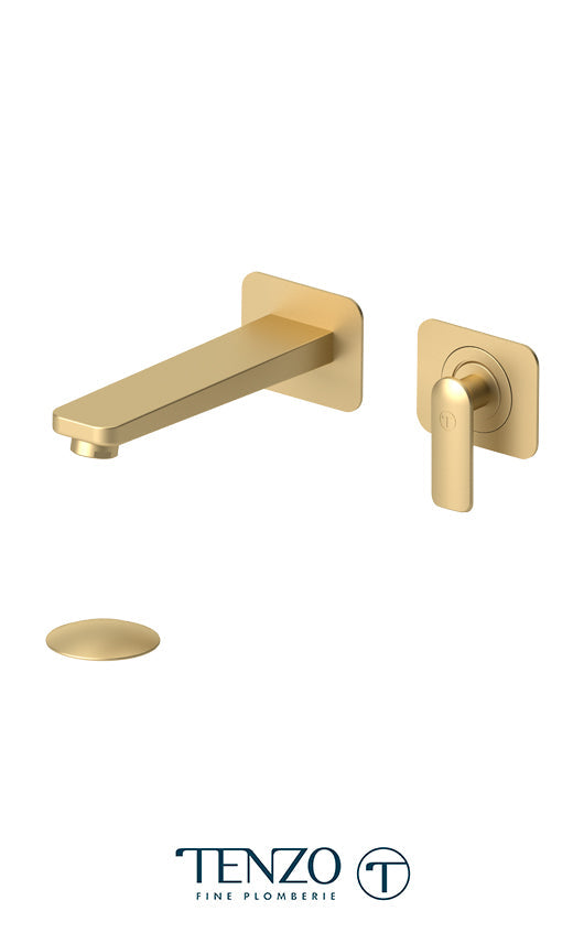 TENZO DE14-P Wall Mount Lavatory Faucet Delano With (Overflow) Drain